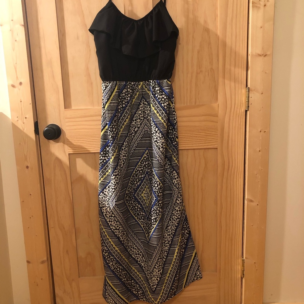Indulge ruffle top maxi dress
